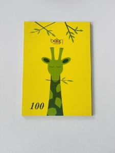 تصویر  دفتر مشق 100 برگ ته چسب برند بوفی